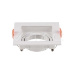 GU10 Корпус Квадрат Бял