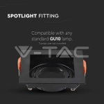 GU10 Корпус Квадрат Черен