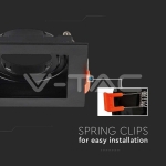 GU10 Корпус Квадрат Черен