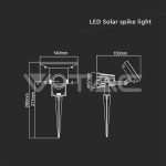 2W LED Соларно Колче IP65 3000K