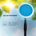 3W LED Соларно Градински Тяло Черно Бяло Тяло 4000K 2бр.