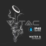 3W LED Соларно Градински Тяло Черно Бяло Тяло 3000K 2бр.