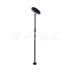 8W LED Соларно Градински Тяло Черно Бяло Тяло 4000K