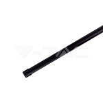 Монтажен Kитс Дифузер за LED Лента Алуминиев Черен 2000x17.4x7мм