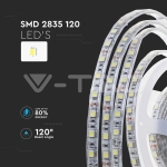 LED Лента SMD2835 120 LEDs 24V IP65 4000K Двойно PCB 10м Ролка