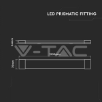 30W LED Линейно Тяло SAMSUNG Чип 120см Пластик Бърза Връзка + Кабел 4000K 155 lm/W