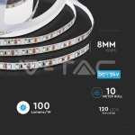 LED Лента SMD2835 120/1 24V IP20 6500K Двойно PCB 10М Ролка