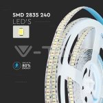 LED Лента SMD2835 240/1 High Lumen Бяла Невлагозащитена