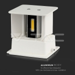 12W Стенна Лампа Bridgelux Чип Бяла Квадрат 4000К