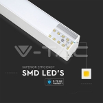 LED Линейно Осветление SAMSUNG Чип 40W Висящо Бяло Тяло 4000К 1200x35x67mm