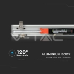 LED Линейно Осветление SAMSUNG Чип 40W За Вграждане Сребърно Тяло 4000К 1211x70x35mm