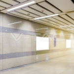 LED Линейно Осветление SAMSUNG Чип 40W За Вграждане Бяло Тяло 4000К 1211x70x35mm