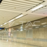 LED Линейно Осветление SAMSUNG Чип 40W За Вграждане Бяло Тяло 4000К 1211x70x35mm