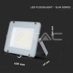 200W LED Прожектор SAMSUNG Чип G2 SMD SLIM Сиво Тяло 6500К