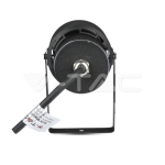 12W  Градинска Лампа Тип Колче Черно Тяло 3000К