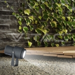 12W  Градинска Лампа Тип Колче Сиво Тяло 4000К