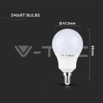 LED Крушка 4.8W Е14 P45 А80 Кендъл Димираща С Дистанционно RGB 3000K