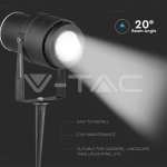 12W Градинска Лампа Тип Колче Черно Тяло 4000К