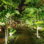 12W Градинска Лампа Тип Колче Черно Тяло 4000К