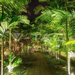 12W Градинска Лампа Тип Колче Бяло Тяло 4000К