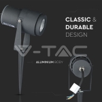 12W Градинска Лампа Тип Колче Сиво Тяло 3000К