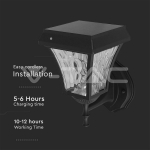 2W LED Соларна Стенна Лампа 3в1