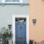 2W LED Соларна Стенна Лампа Черен Мат 3000К+6000К