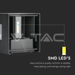 5W Аплик Черно Тяло Квадрат IP65 3000K