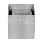 5W Аплик Сиво Тяло Квадрат IP65 3000K