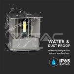 5W Аплик Сиво Тяло Квадрат IP65 3000K