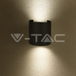 6W Аплик Черно Тяло Кръг IP65 3000K