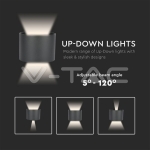 6W Аплик Черно Тяло Кръг IP65 4000K