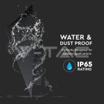 5W Стенна Лампа Черна  IP65 Една Посока 3000К