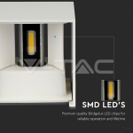 12W Стенна Лампа Bridgelux Чип Бяла Квадрат 3000К