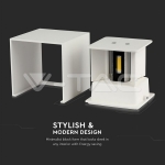 12W Стенна Лампа Bridgelux Чип Бяла Квадрат 3000К