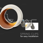 GU10 Корпус Кръг Бял