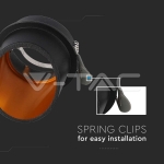 GU10 Корпус Кръг Черен