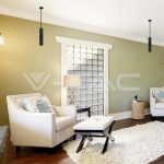 1xGU10 Корпус Пендел Черен D:60x300мм