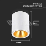 Външен Корпус GU10 Кръг Бял