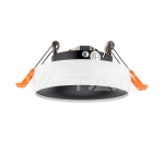 GU10 Корпус Бяла Рамка + Черен Рефлектор