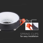 GU10 Корпус Бяла Рамка + Бял Рефлектор