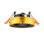 GU10 Корпус Златна Рамка + Черен Рефлектор