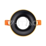 GU10 Корпус Златна Рамка + Черен Рефлектор