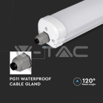 LED Влагозащитено тяло AL/PC G-Серия 1500mm 48W 4000K 120 lm/W