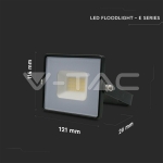 20W LED Прожектор Е-Series G2 Черно Тяло 6500K