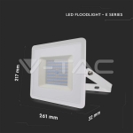 100W LED Прожектор Е-Series G2 Бяло Тяло 4000K