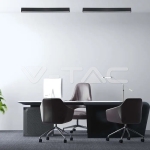 LED Линейно Осветление SAMSUNG Чип 40W Външно Черно Тяло 6500K