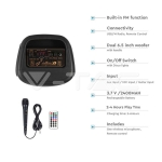 400W Колона С Жичен Микрофон Дистанционно 2x6.5 inch