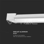 18W ЛЕД Стенна Лампа Бяла IP44 3000K