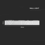 20W ЛЕД Стенна Лампа Бяла IP44 3000K